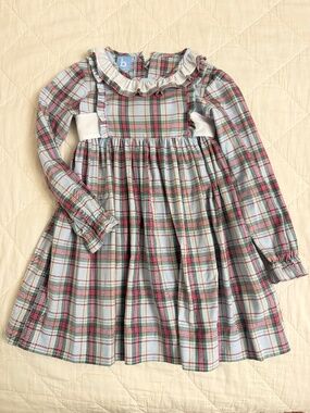 Bella Bliss plaid holiday dress - cotton poplin
